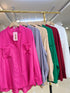 Summer Band Collar Pocket Shirts